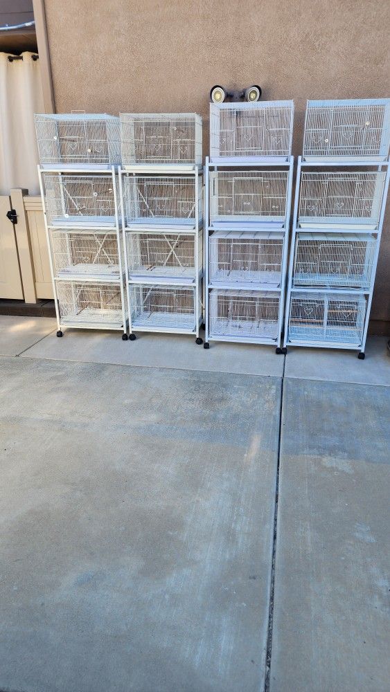 Stack of 4 in Rolling Rack