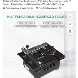 Mini portable craft table saw