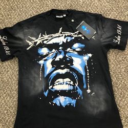 Hellstar Angel Wings Graphic T-Shirt Black Size Medium Streetwear Tee