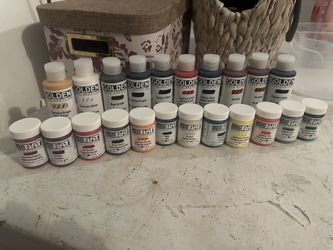 22 GOLDEN ACRYLIC PAINTS- Brand New