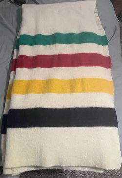 Vintage Hudson Bay Wool Blanket