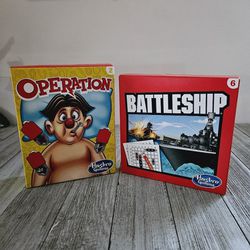 Operation No. 2 and Battleship No. 6 Miniature McDonald's Kid's Meal Toys Set. Hasbro Games Copyright 2022. New unopened. 

Makes a great holiday Chri