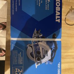Kobalt 24v 6 1/2” Brushless Circular Saw Tool Only New $70 In N Lakeland 