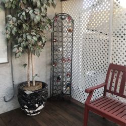 Vintage Iron 6ft Wine Rack