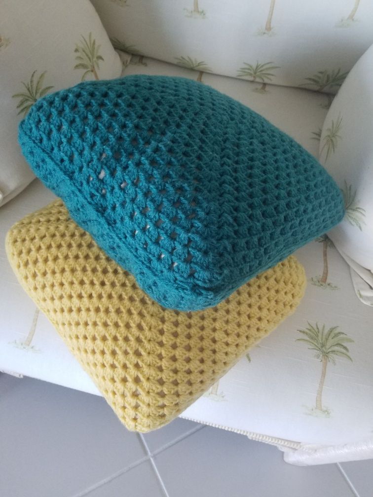 Handmade baby knits n crochet cushions