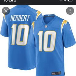 SanDiego Chargers Herbert stitched jersey size X-Large 