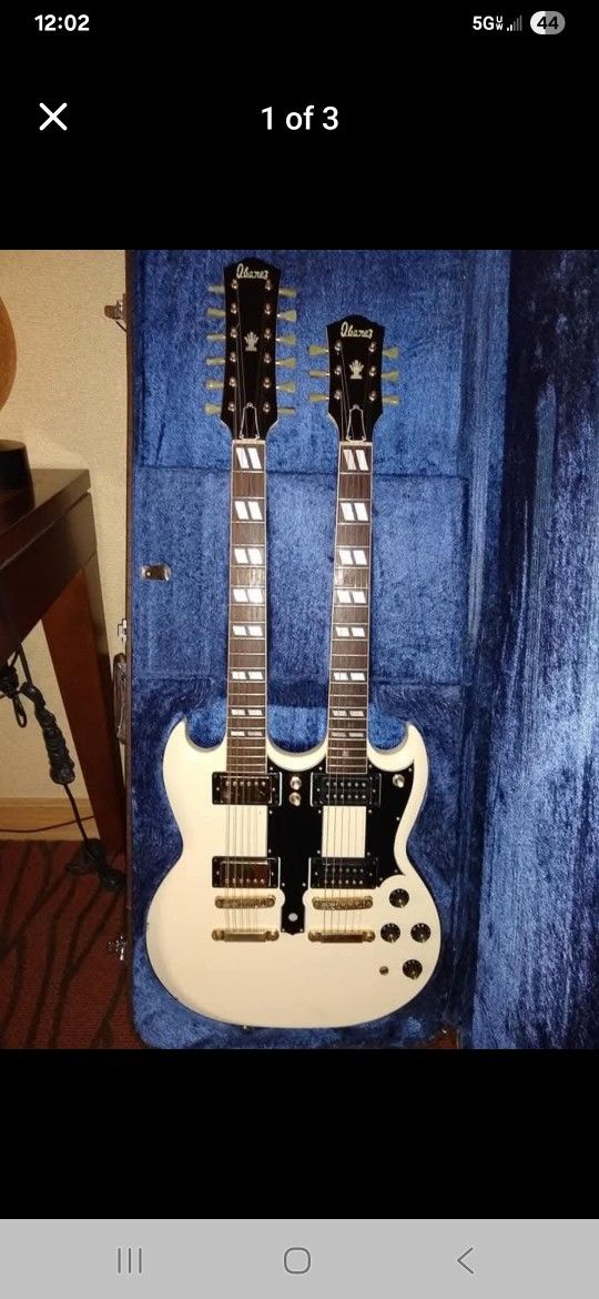 Ibanez SG Double Neck Guitar Set Neck, 70's