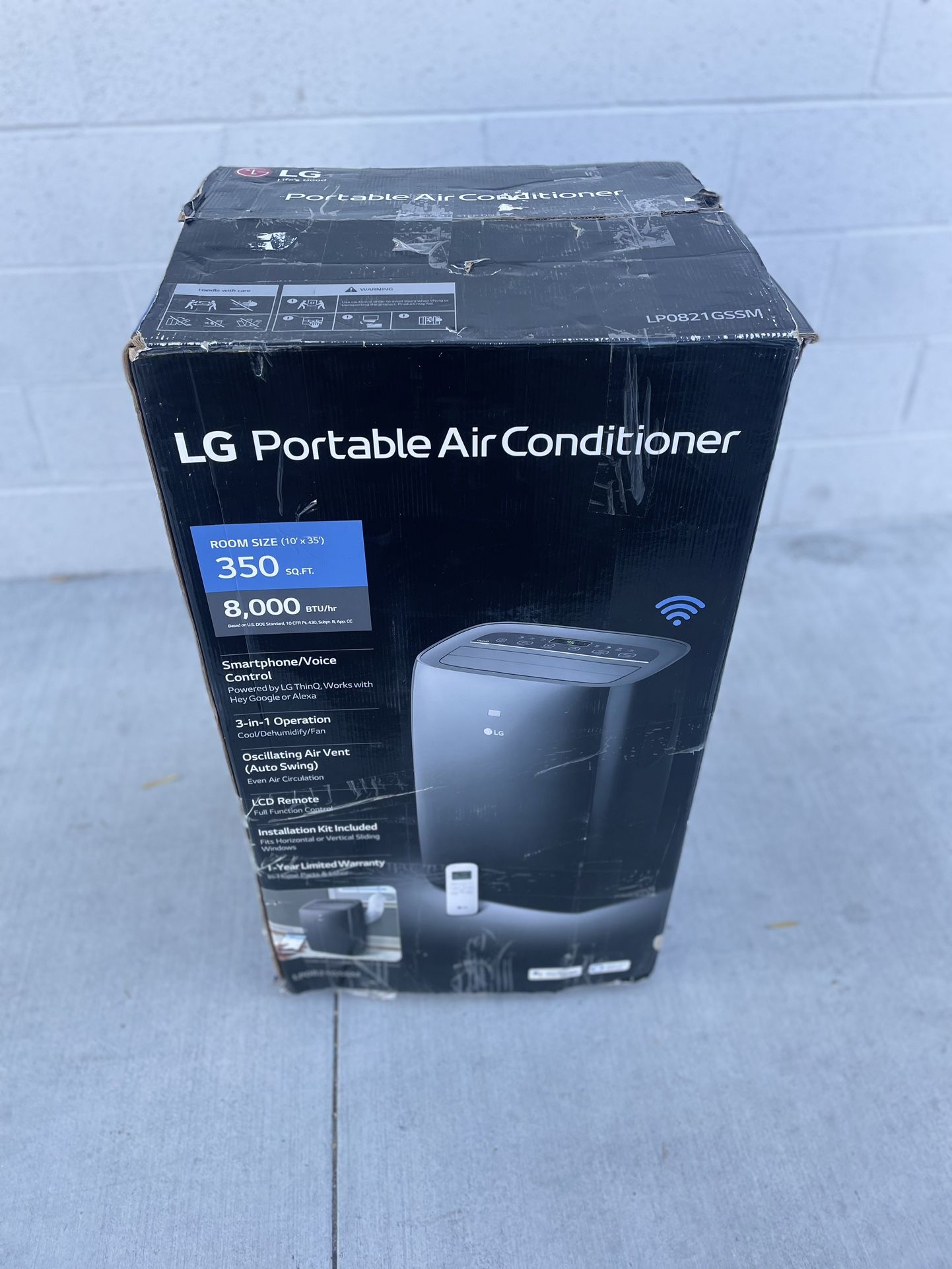 8,000 BTU Smart Wi-Fi Enabled Portable Air Conditioner