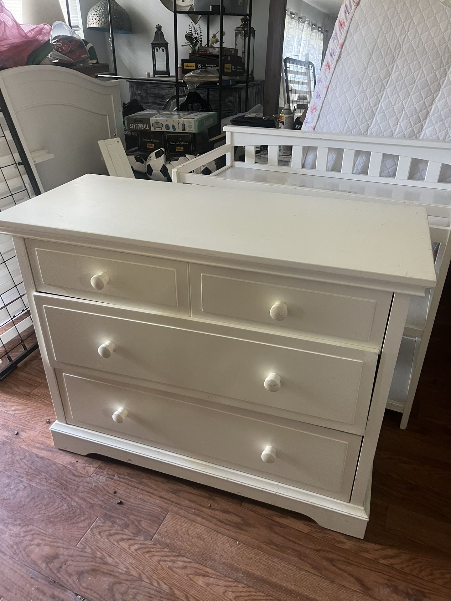 Dresser, Changing Table And Bed