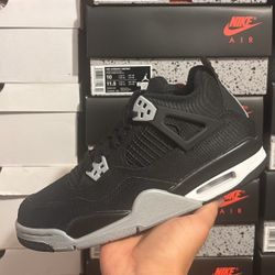 Jordan 4 Retro Black Canvas 