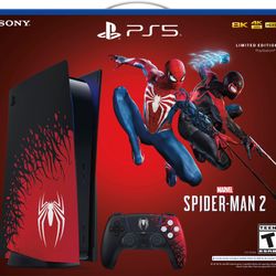 Limited Edition Spider-Man 5 Console With Controller