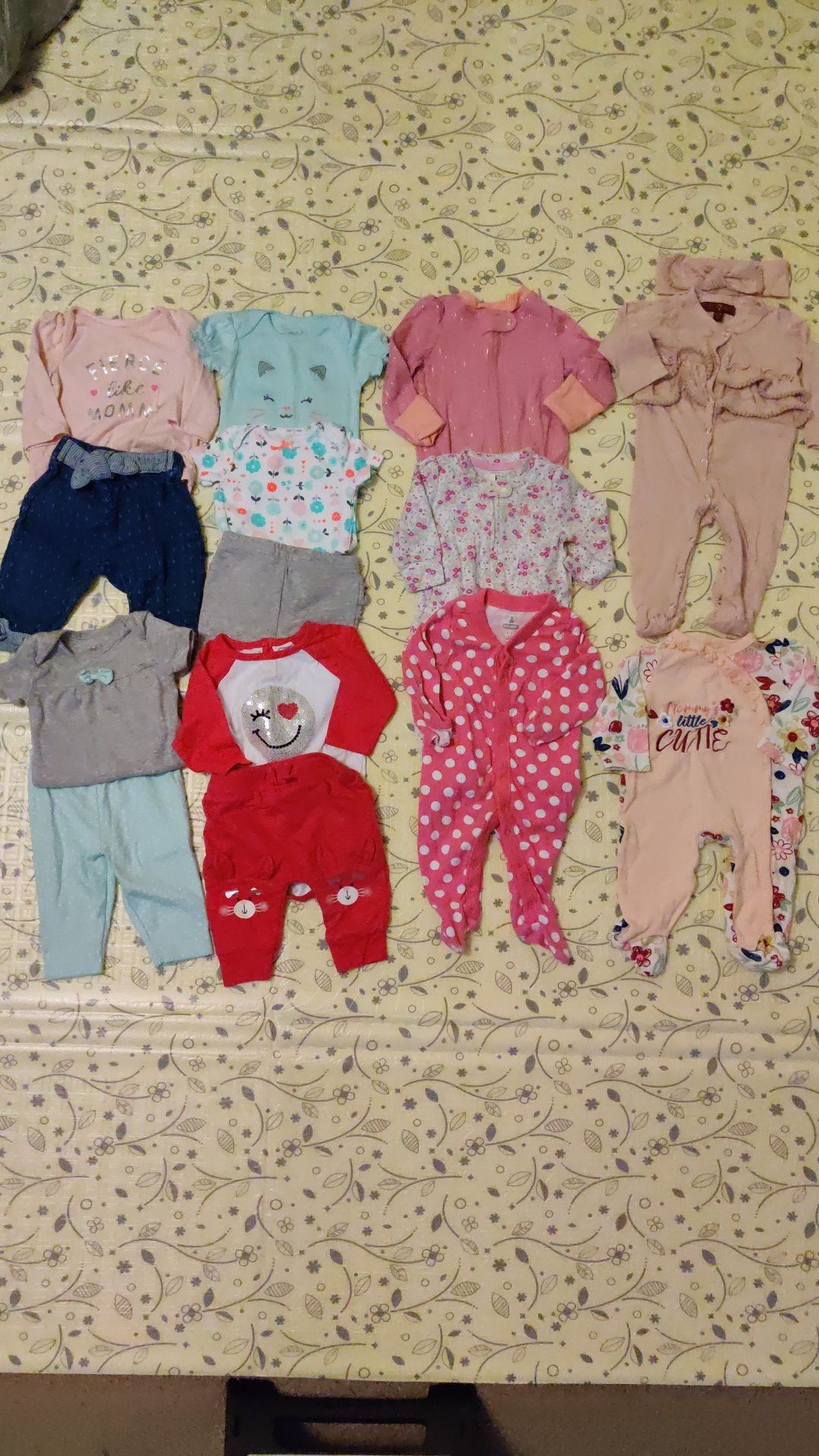 0-3 baby girl clothing lot