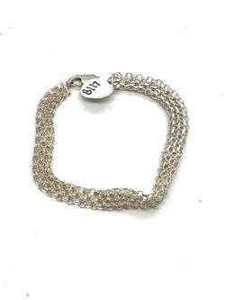 Sterling Chain Link 8.25 Inch Bracelet B117