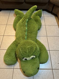 Large Green Crocodile Plush Toy