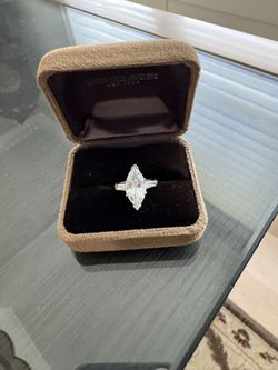 2 Plus Carat Cubic Zirconia Diamond Engagement Ring
