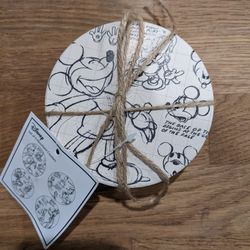 Disney Set Of 4 Absorbent Coaster