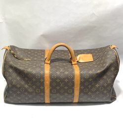 Louis Vuitton Keepall Bandouliere 50 Monogram Canvas Leather Duffle Bag France