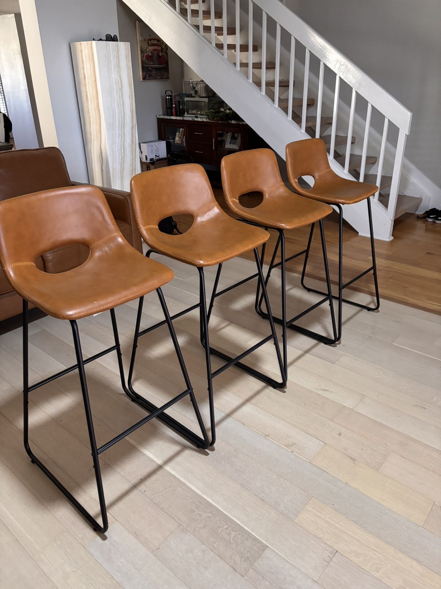 Leather Bar Stools