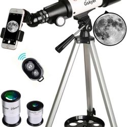 Gskyer Telescope, 70mm Aperture 400mm AZ Mount Astronomical Refracting Telescope for Kids Beginners - Travel Telescope with Carry Bag, Phone Adapter a