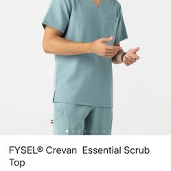Mediclo Scrubs Top And Pants Stone Blue