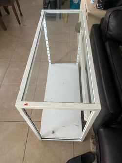 Glass metal shelve 10$