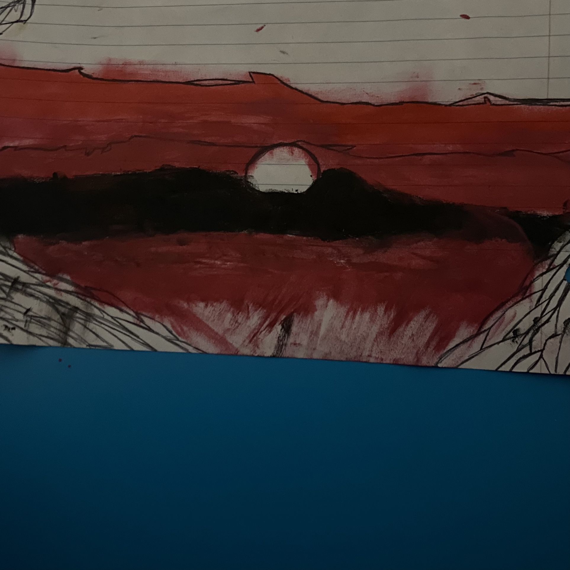 My Hand Made Drawing By Using Make Up