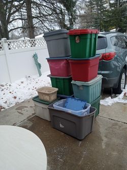 12 Storage Totes For One Low Price 