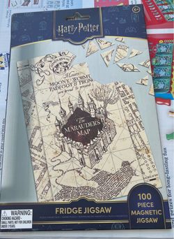 Harry Potter Marauder's Map Fridge Magnetic Jigsaw