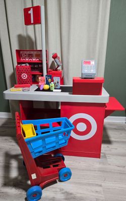 Target checkout Lane with shopping cart