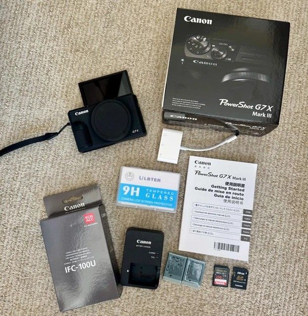 Canon G7X Mark iii (With Mic Adapter)