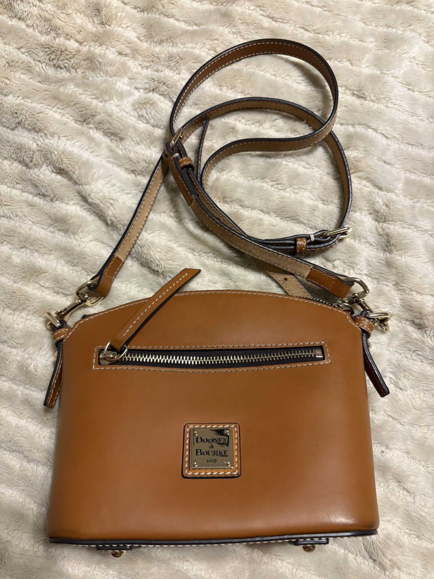 Dooney & Bourke Tan Leather Crossbody Bag