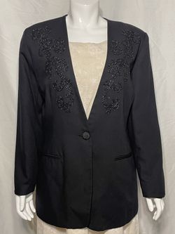 Norton McNaughton Blazer Beaded Women’s Size 14