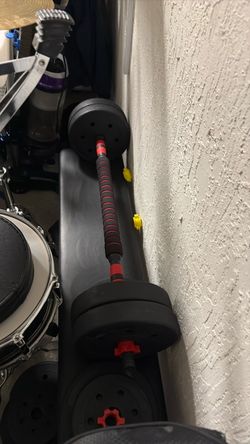 Weight bench with weights