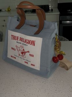 True Religion Tote Bag / Canvas Handbag 💙🍒