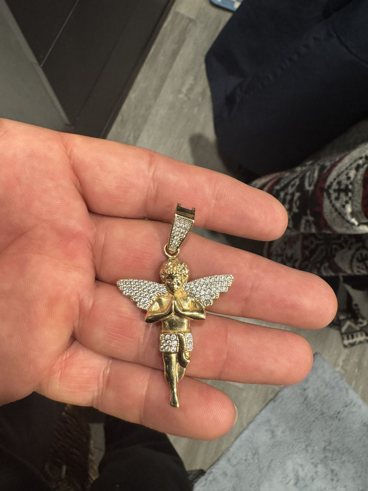14k Angel Pendant