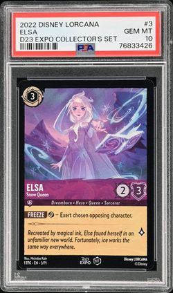 Disney Lorcana PSA 10 TCG D23 Exclusive Elsa Frozen 