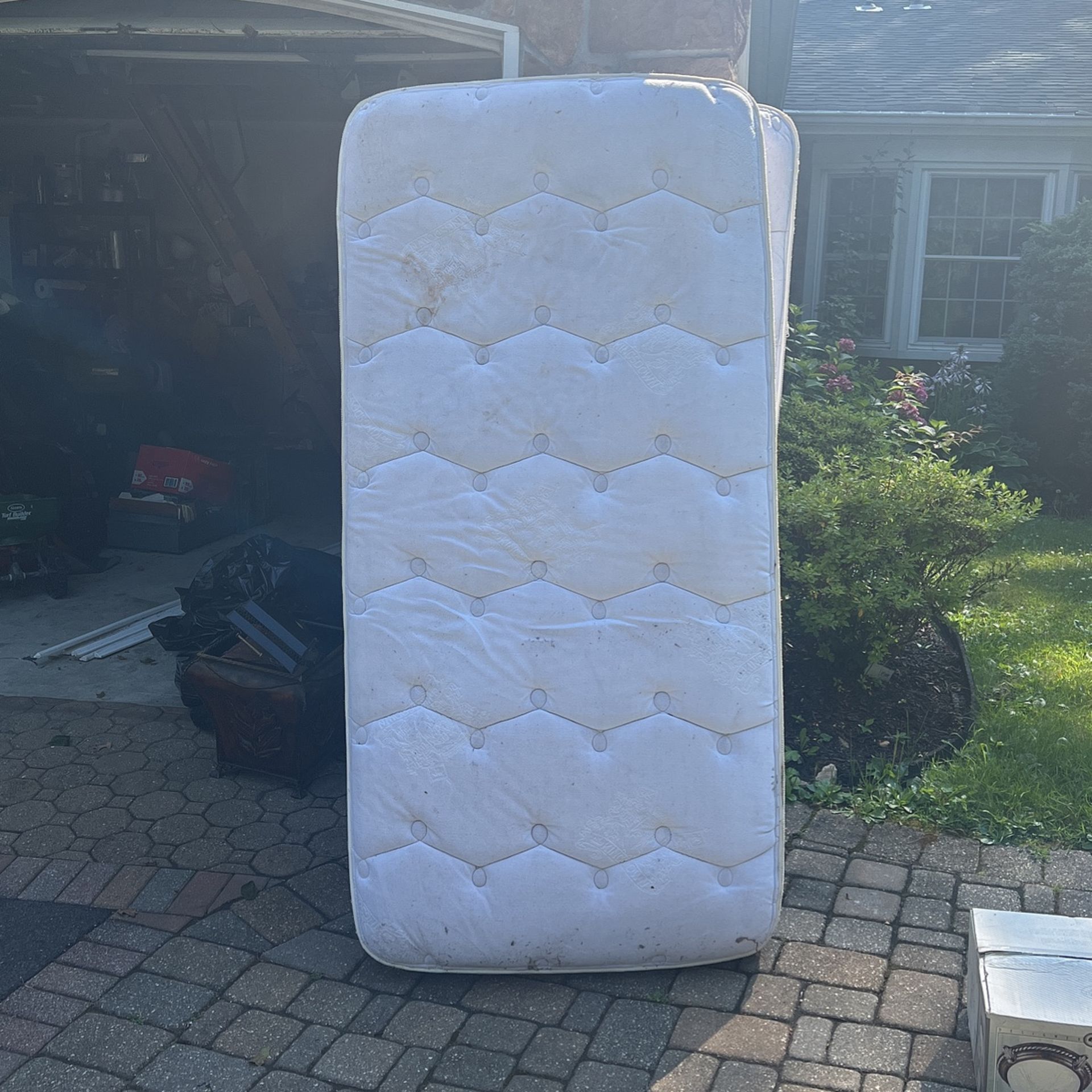 Two twin mattresses