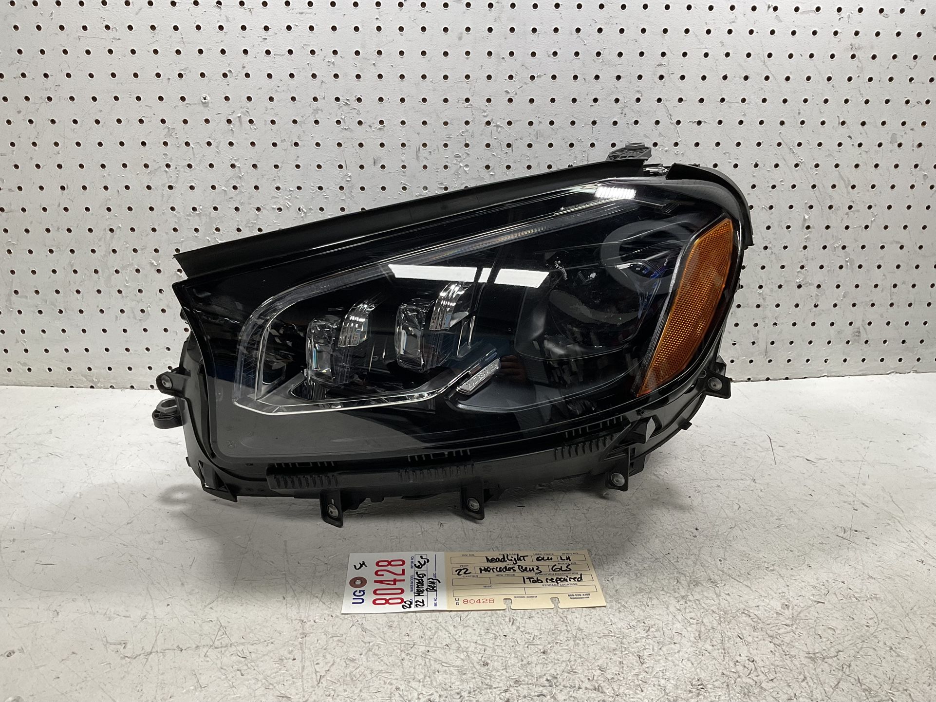 2020 2022 MERCEDES BENZ GLS GLS450 GLS580 LEFT SIDE LED HEADLIGHT LAMP OEM