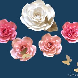 Paper Flowers (Flores de Papel)Wedding Decoration ,Baby Shower Decoration