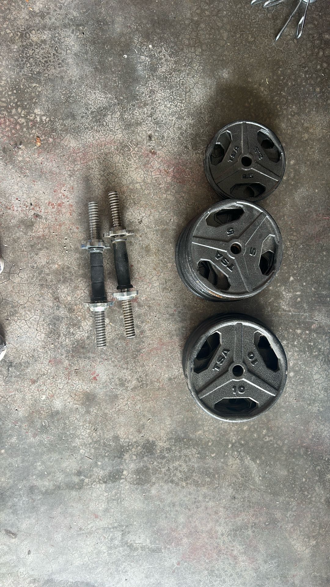 One Inch Dumbbell Weight Set