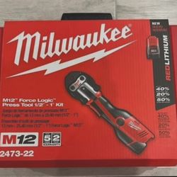 Milwaukee 2473-22 M12  FORCE LOGIC PRO PRESS TOOL KIT 