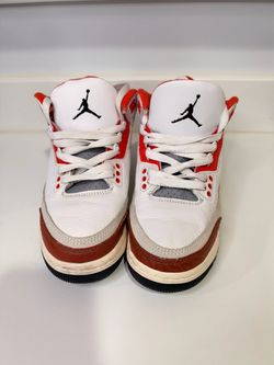 Air Jordan 3 White Red Sneakers