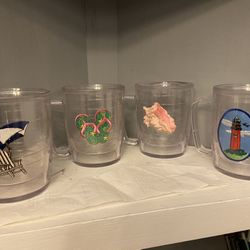 4 TERVIS TUMBLERS WITH HANDLES