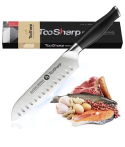 Knife 7 inch/Super Sharp Santoku Kitchen Knife/