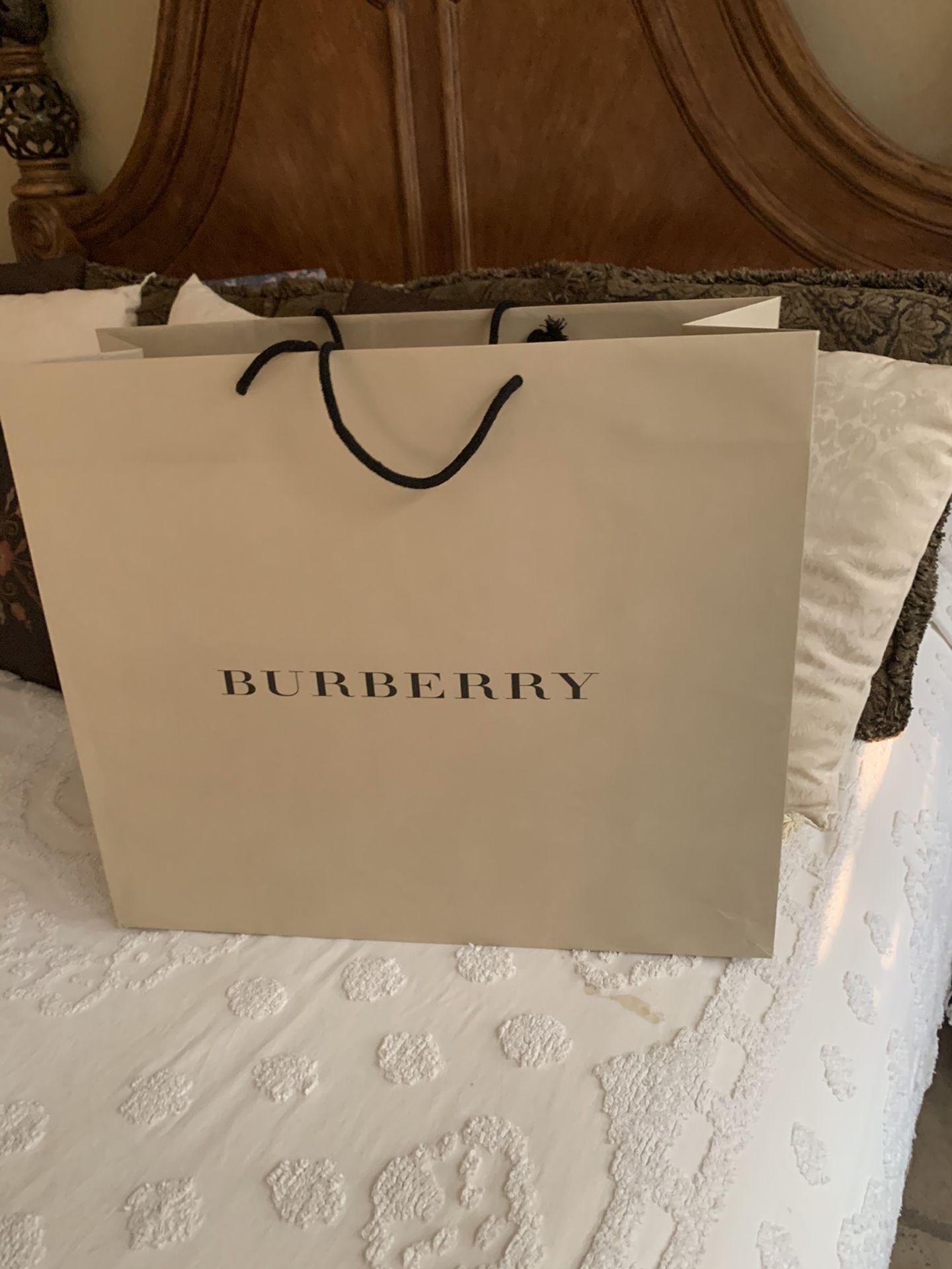 LARGE BURBERRY GIF BAG / shopping bag