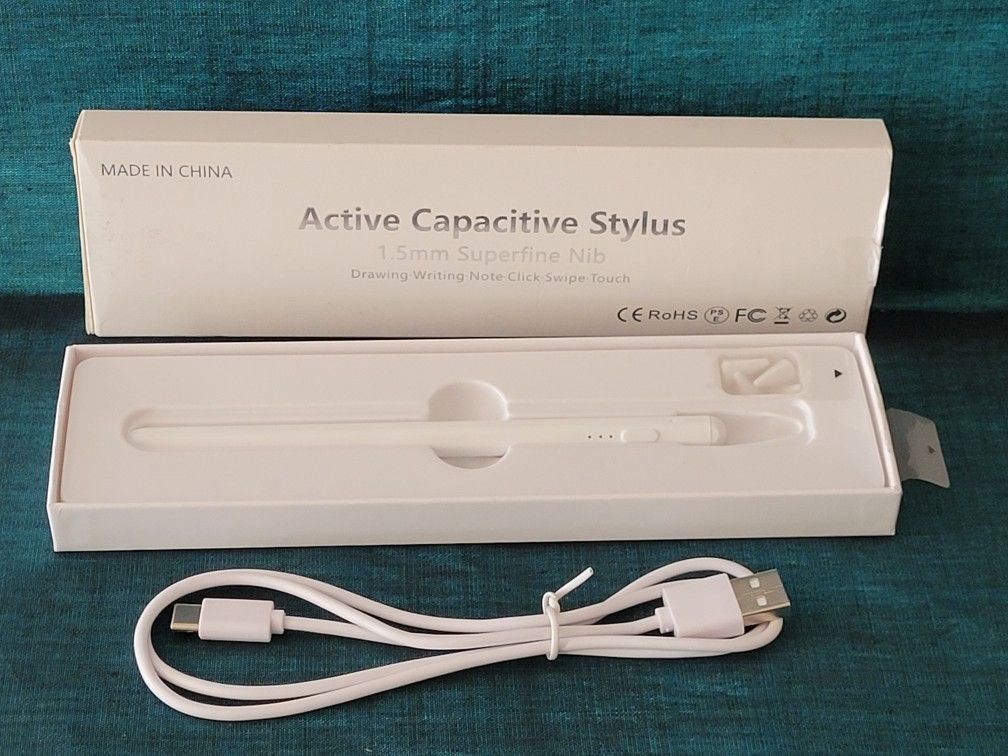 New In Box For iPad Active Capacitive Stylus 1.5mm Super Fine/3 Replacement Nibs. Enhance your digital writing and drawing experience with this high-q