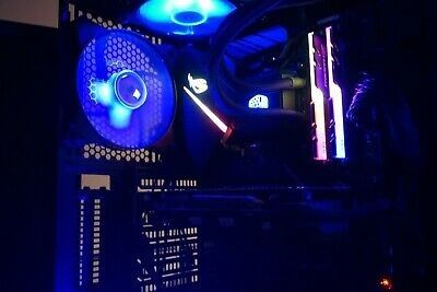 Gaming PC: Desktop AMD Ryzen 5 2600X Fully RGB Custom Build.
