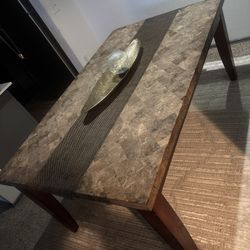  Real Marble Slab Dinning Table