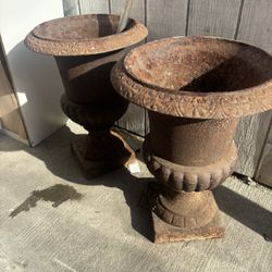 Par De Maceteros Usados Rústicos