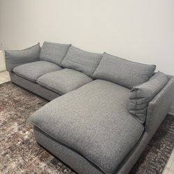 Gray Sectional Sofa 